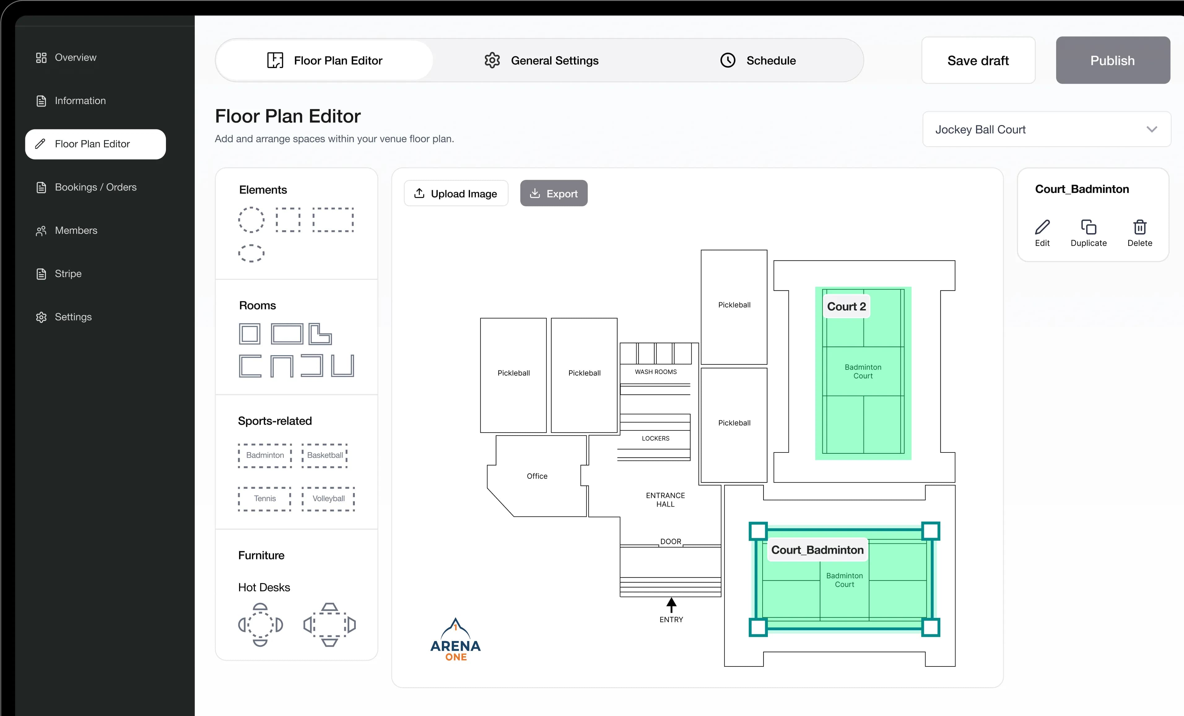 Floor Plan Editor Mockup
